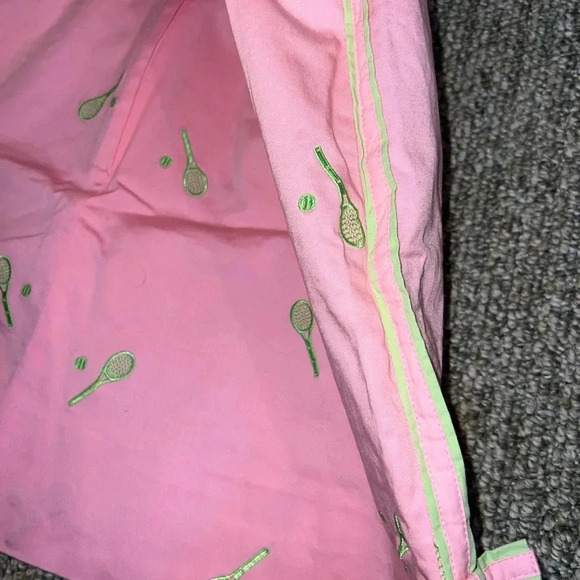 LILLY PULITZER PINK AND GREEN TENNIS SKIRT SIZE 14 - Picture 8 of 10